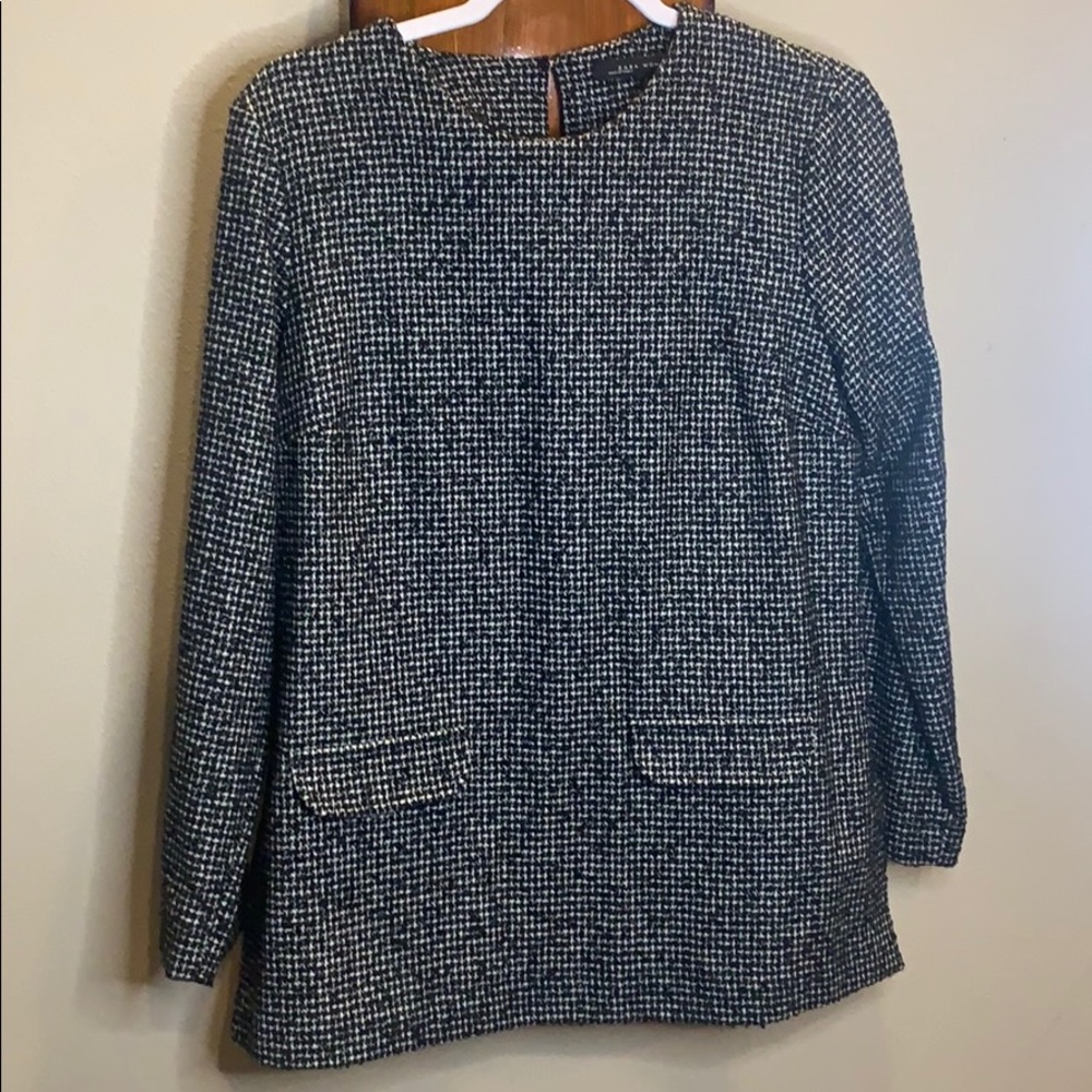 Zara Women’s Tweed Long Sleeve Top Size L